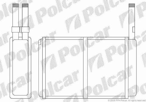 Polcar 3209N8-1 - Теплообменник, отопление салона autosila-amz.com
