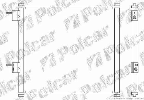 Polcar 3200K81X - Конденсатор кондиционера autosila-amz.com