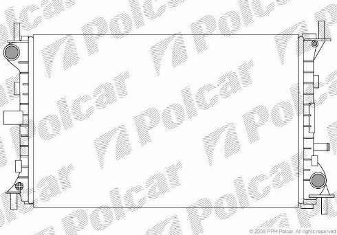 Polcar 3201083X - Радиатор, охлаждение двигателя autosila-amz.com