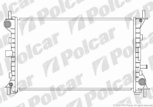 Polcar 320108-3 - Радиатор, охлаждение двигателя autosila-amz.com