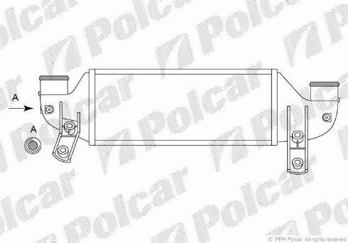 Polcar 3201J8-1 - Интеркулер, теплообменник турбины autosila-amz.com