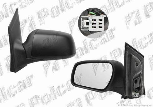 Polcar 3202514M - Зеркало внешнее левый autosila-amz.com