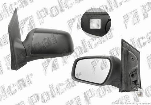 Polcar 3202516E - Зеркало внешнее левый autosila-amz.com
