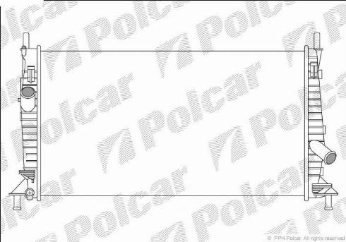 Polcar 3202081K - Радиатор, охлаждение двигателя autosila-amz.com