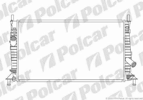 Polcar 320208-1 - Радиатор, охлаждение двигателя autosila-amz.com