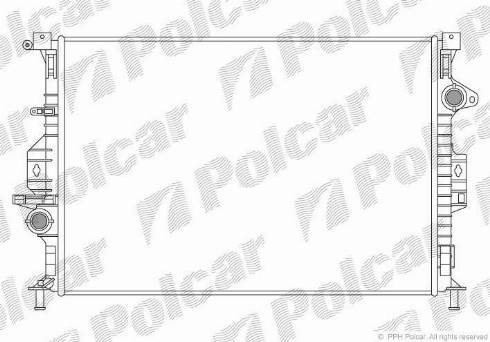 Polcar 3219080K - Радиатор, охлаждение двигателя autosila-amz.com