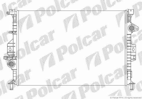 Polcar 3219083X - Радиатор, охлаждение двигателя autosila-amz.com