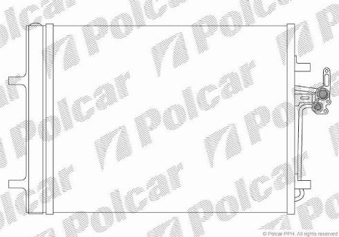 Polcar 3219K82X - Конденсатор кондиционера autosila-amz.com