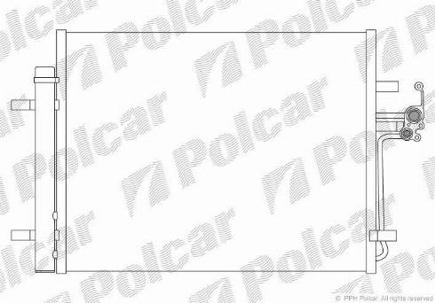 Polcar 3219K8C2 - Конденсатор кондиционера autosila-amz.com