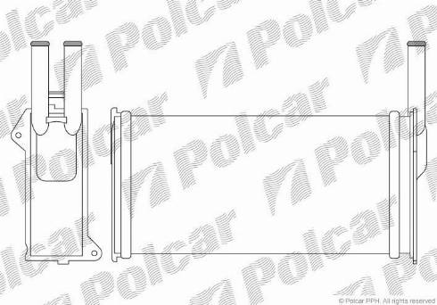 Polcar 3214N81X - Теплообменник, отопление салона autosila-amz.com