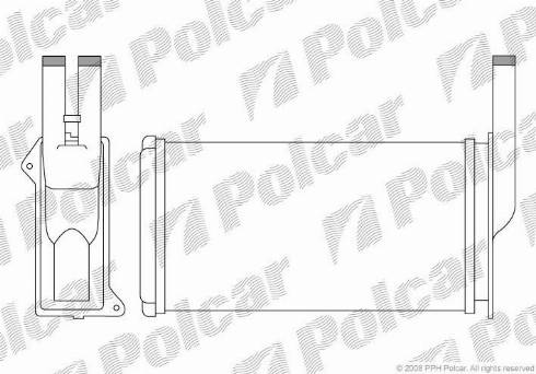 Polcar 3214N8-1 - Теплообменник, отопление салона autosila-amz.com