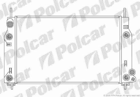 Polcar 321608-5 - Радиатор, охлаждение двигателя autosila-amz.com