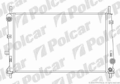 Polcar 321608-1 - Радиатор, охлаждение двигателя autosila-amz.com