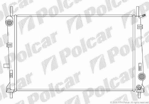Polcar 321608-2 - Радиатор, охлаждение двигателя autosila-amz.com