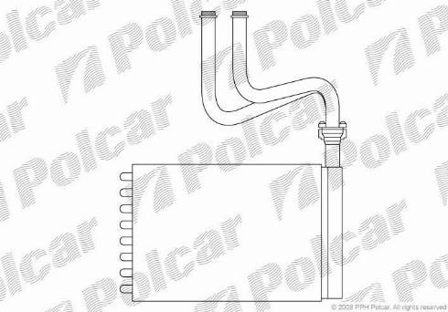 Polcar 3216N8-1 - Теплообменник, отопление салона autosila-amz.com