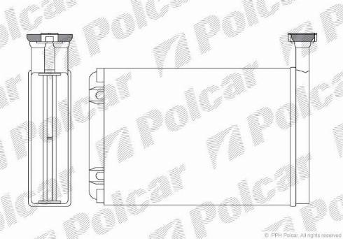 Polcar 3216N8-2 - Теплообменник, отопление салона autosila-amz.com