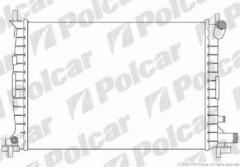 Polcar 3210085X - Радиатор, охлаждение двигателя autosila-amz.com
