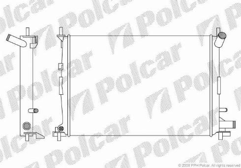 Polcar 321008-5 - Радиатор, охлаждение двигателя autosila-amz.com