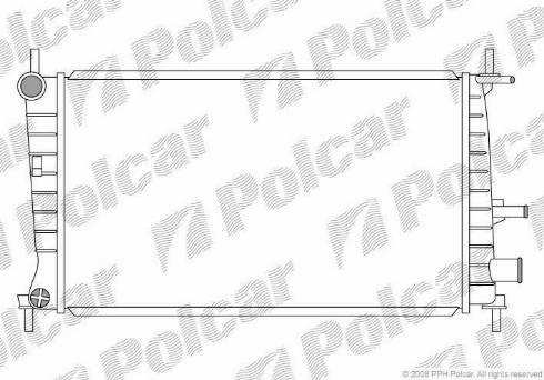 Polcar 3210086X - Радиатор, охлаждение двигателя autosila-amz.com