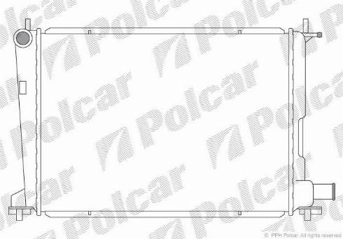 Polcar 321008-2 - Радиатор, охлаждение двигателя autosila-amz.com