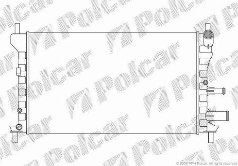 Polcar 321008A4 - Радиатор, охлаждение двигателя autosila-amz.com