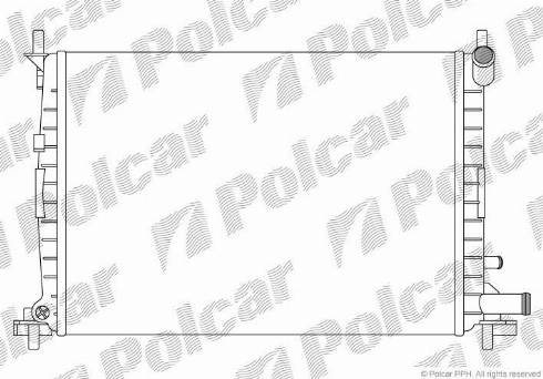 Polcar 321008A5 - Радиатор, охлаждение двигателя autosila-amz.com