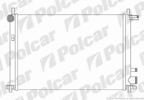 Polcar 321008A1 - Радиатор, охлаждение двигателя autosila-amz.com