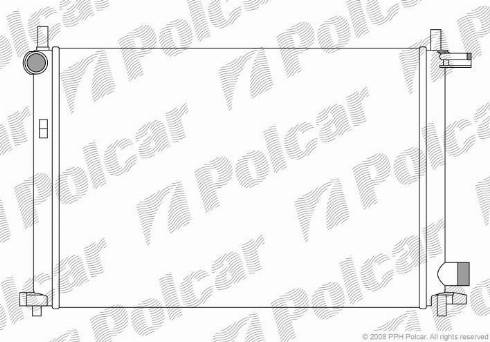 Polcar 321008A3 - Радиатор, охлаждение двигателя autosila-amz.com