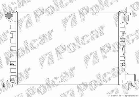 Polcar 321008A2 - Радиатор, охлаждение двигателя autosila-amz.com