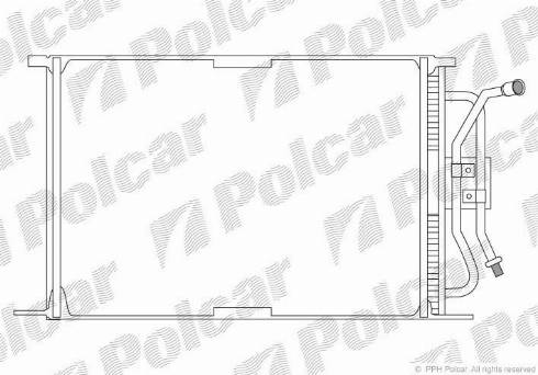 Polcar 3210K8A1 - Конденсатор кондиционера autosila-amz.com