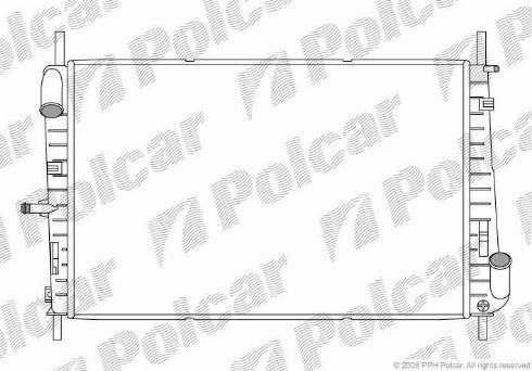 Polcar 321808-3 - Радиатор, охлаждение двигателя autosila-amz.com