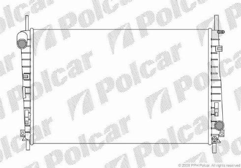 Polcar 321808A2 - Радиатор, охлаждение двигателя autosila-amz.com