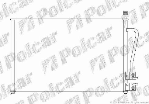 Polcar 3212K81X - Конденсатор кондиционера autosila-amz.com