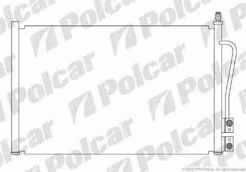 Polcar 3212K8C1 - Конденсатор кондиционера autosila-amz.com