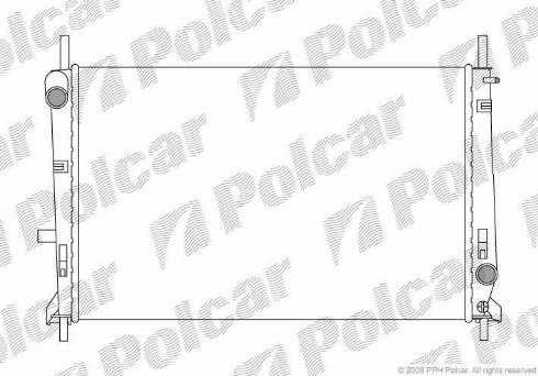 Polcar 321708-3 - Радиатор, охлаждение двигателя autosila-amz.com