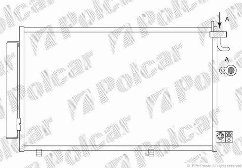 Polcar 3238K81X - Конденсатор кондиционера autosila-amz.com