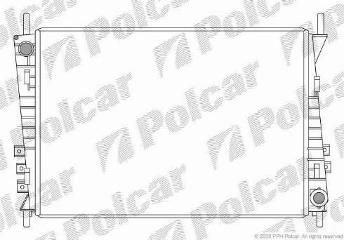 Polcar 3710081X - Радиатор, охлаждение двигателя autosila-amz.com