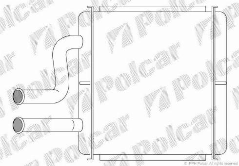 Polcar 2960N8-1 - Теплообменник, отопление салона autosila-amz.com