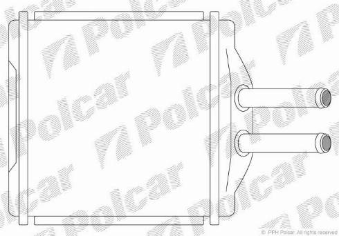 Polcar 2912N81X - Теплообменник, отопление салона autosila-amz.com