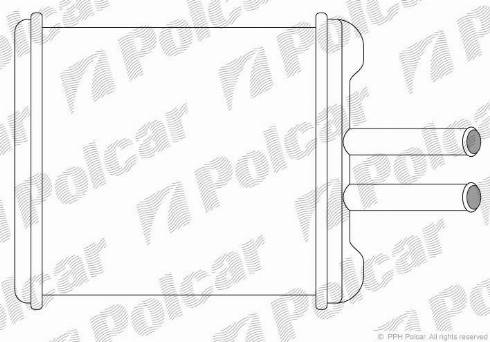 Polcar 2912N8A1 - Теплообменник, отопление салона autosila-amz.com