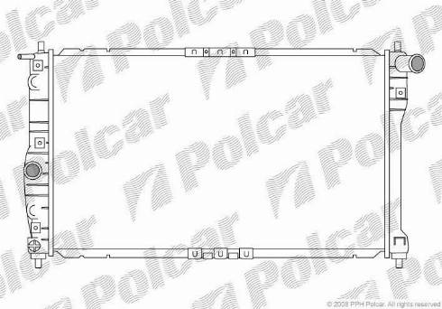 Polcar 292308A1 - Радиатор, охлаждение двигателя autosila-amz.com