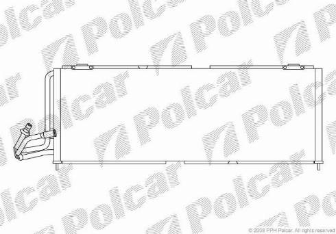 Polcar 2404K8C3 - Конденсатор кондиционера autosila-amz.com