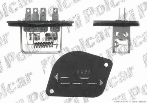 Polcar 2404KST-1 - Выключатель вентилятора, отопление / вентиляция autosila-amz.com