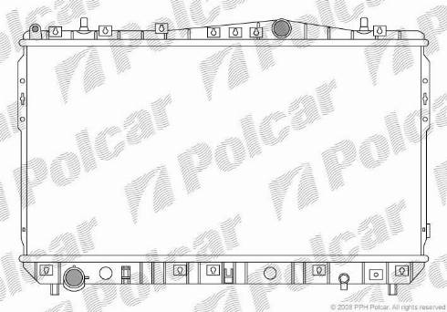 Polcar 250508-1 - Радиатор, охлаждение двигателя autosila-amz.com