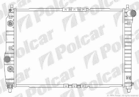 Polcar 250008-2 - Радиатор, охлаждение двигателя autosila-amz.com