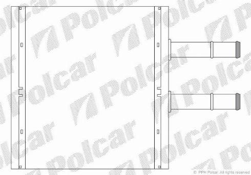 Polcar 2500N81X - Теплообменник, отопление салона autosila-amz.com