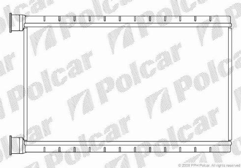 Polcar 2001N81X - Теплообменник, отопление салона autosila-amz.com