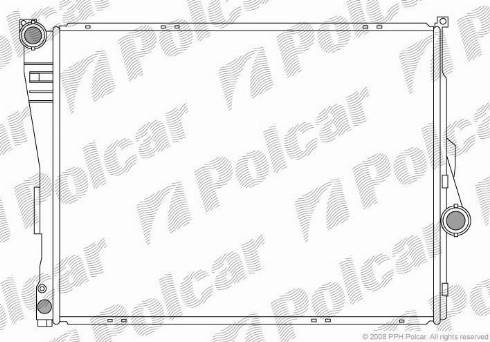 Polcar 200808-4 - Радиатор, охлаждение двигателя autosila-amz.com