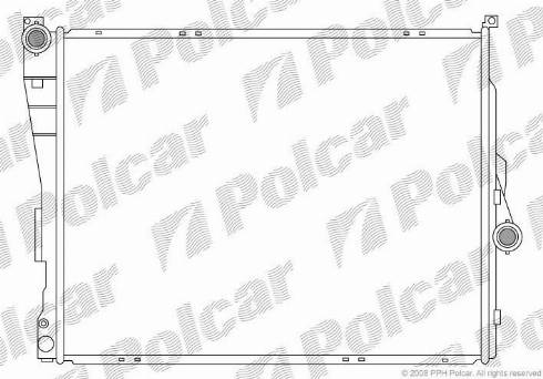 Polcar 200808-3 - Радиатор, охлаждение двигателя autosila-amz.com
