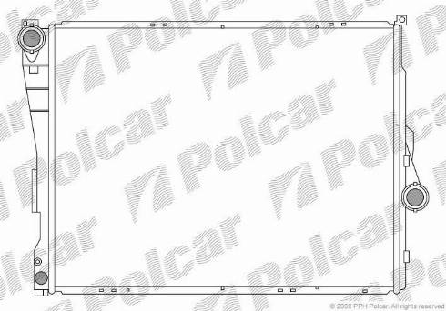 Polcar 200808-2 - Радиатор, охлаждение двигателя autosila-amz.com